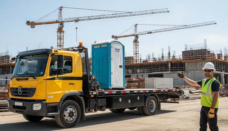 Construction worker heat safety portable toilets